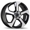 Replika R154 Black With Machined face Audi