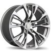 Replika R156 Gunmetal with Matte Machined Face BMW