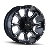 CALI OFF-ROAD ANARCHY SATIN BLACK/MILLED SPOKES
