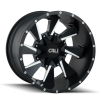 CALI OFF-ROAD DISTORTED SATIN BLACK/MILLED SPOKES