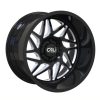 CALI OFF-ROAD GEMINI GLOSS BLACK/MILLED SPOKES