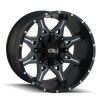 CALI OFF-ROAD OBNOXIOUS SATIN BLACK/MILLED SPOKES