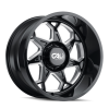 CALI OFF-ROAD SEVENFOLD GLOSS BLACK/MILLED SPOKES