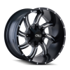 CALI OFF-ROAD TWISTED SATIN BLACK/MILLED SPOKES