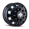 MAYHEM BIGRIG FRONT BLACK/MILLED SPOKES