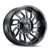 MAYHEM FLYWHEEL GLOSS BLACK/MILLED SPOKES