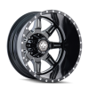 MAYHEM MONSTIR REAR BLACK/MILLED SPOKES