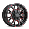 MAYHEM WARRIOR BLACK W/PRISM RED