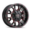 MAYHEM WARRIOR BLACK W/ PRISM RED