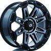 GOBI SATIN BLACK WITH SATIN GREY SPOKES