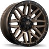 HD Menace Satin Bronze with Black Trim